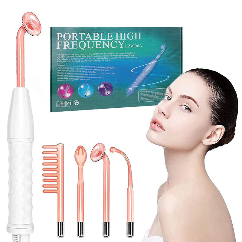 Electrode Tube Beauty Machine Ozone High Frequency Wand For Facial Hair Eye Massage High Frequency Facial Wand Care Tool