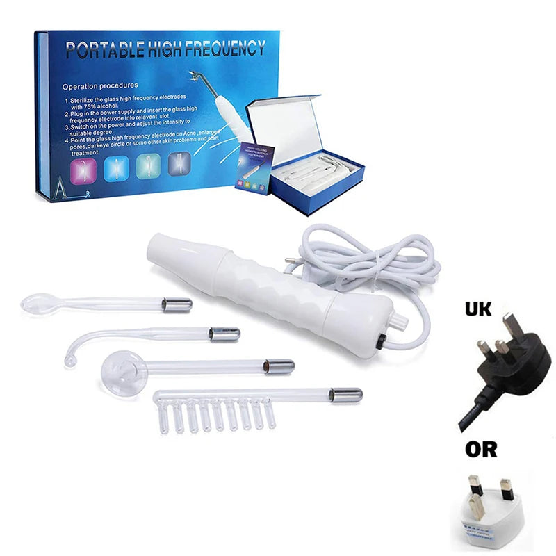 Electrode Tube Beauty Machine Ozone High Frequency Wand For Facial Hair Eye Massage High Frequency Facial Wand Care Tool