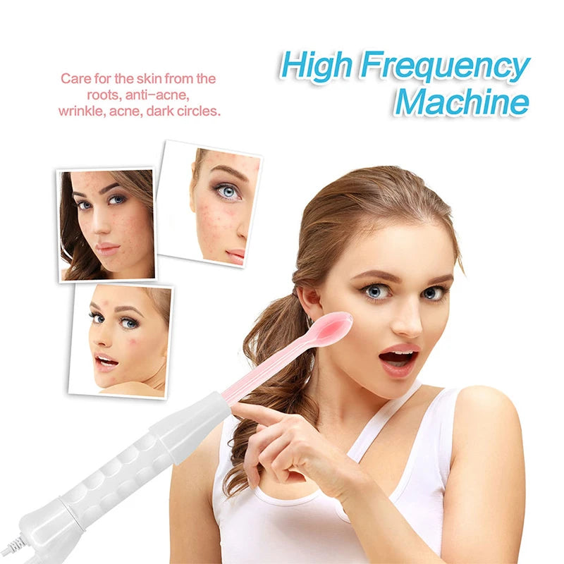 Electrode Tube Beauty Machine Ozone High Frequency Wand For Facial Hair Eye Massage High Frequency Facial Wand Care Tool