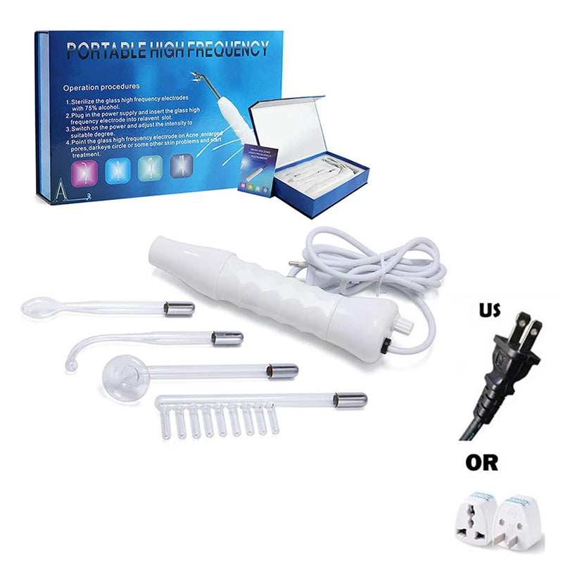 Electrode Tube Beauty Machine Ozone High Frequency Wand For Facial Hair Eye Massage High Frequency Facial Wand Care Tool